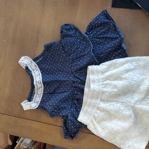 Little girls Healthtex short set